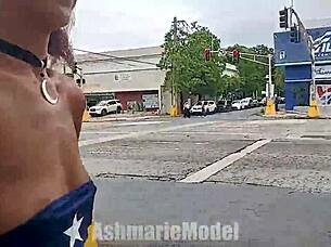 Upclose slow motion dildo anal scene