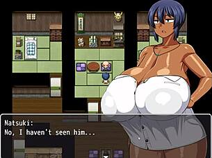 Tanned Girl Natsuki Gets Massive Ass Spanked In Hentai Game Episode 14.