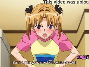 Why is this petite stepsister masturbating her tight pussy in uncensored hentai?