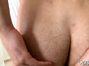 Guy gets his arse fucked in gay porn