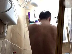 Gay guy enjoying big cocks.