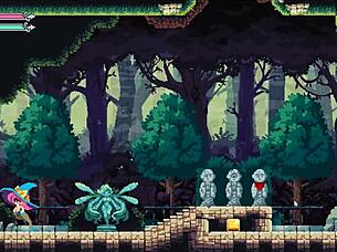 Big-boobed femdoms rule in Flip Witch's wild forest romp