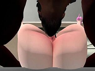 Second Life adventure with black man and white woman