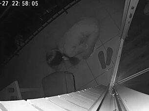 cheating wife fucks friend on hotel balcony