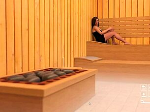 Wild lesbian debauchery unfolds in college gameplay part 9