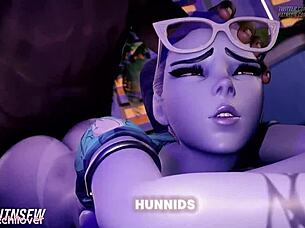 Widowmaker takes on blue hunnids pmv 😈