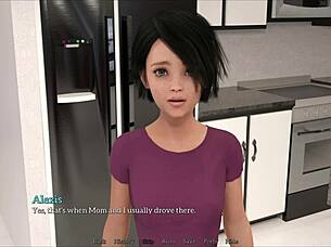 Exploring New Memories with Brunette Milf in Game.