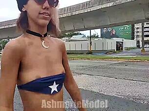 Upclose slow motion dildo anal scene