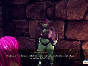 two busty babes are trimming their pussies in 3d porn wild life