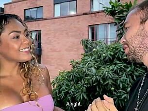 Ebony Estate Agent Horny Tease And Rides Tourist Looking For Colombian Slut Carla Morelli Brian Evans!