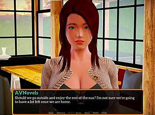 exploring my new family with big tits in episode 517 😍