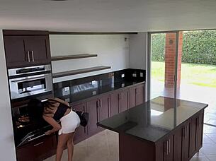 I fucked my client on the stairs