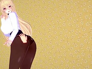 Intense blowjob in Azur Lane fantasy. Relentless sucking and deepthroat action.