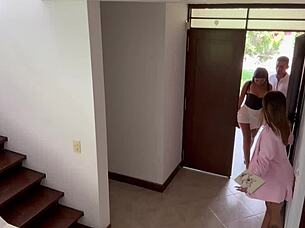 I fucked my client on the stairs