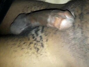 i enjoyed releasing my juices after my gay neighbor sent me his ass picture, stroking my big black monster cock up close