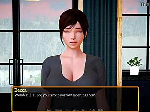 exploring my new family with big tits in episode 517 😍