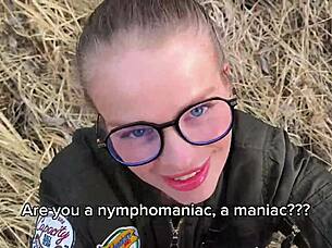 Ich traf eine Frau in einem Waldpark, die mich in die Büsche zog