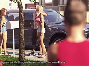 A wife and stepmother hentai game with missing spicy scenes! 🔥