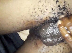 i enjoyed releasing my juices after my gay neighbor sent me his ass picture, stroking my big black monster cock up close