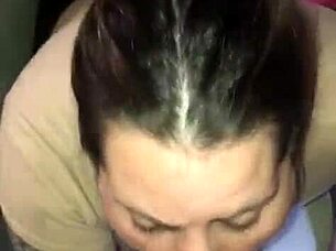 She delivers a sloppy deepthroat blowjob, spitting cum like a goddess.