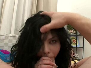 pov blowjob face fucking with cumshoot in my mouths and swallowing