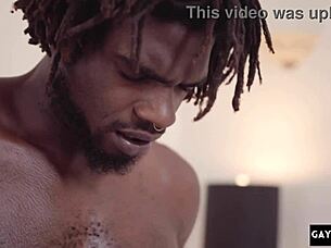 Hot black gay sex gets even harder