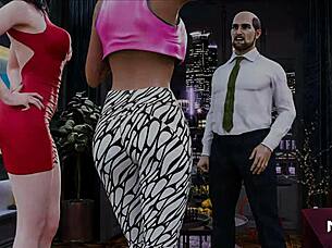 double blowjob in fashionbusiness e2 21 hentai game anime 3d cartoon