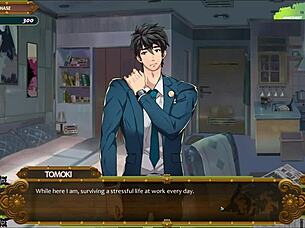 Full service gay hentai game episode 1 features a sexy model giving a swedish oil massage