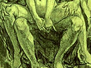 Vintage erotic drawings from antique collections in anime style.