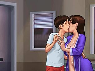 Beautiful Stepmom Debbie Has Naughty Sex In Kitchen