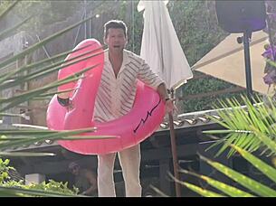 french blonde's pussy licked and fucked in luxury swinger party