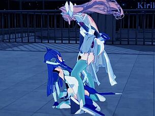 Tsubasa And Kanade Intense Futanari Sex!