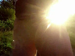 chubby guy on bike tour in the street