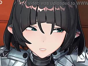 exclusive maid performs blowjob in 3d cartoon hentai