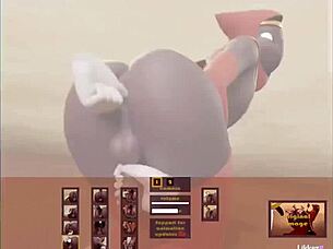 Did you see me pounding this brunette's ass anally in that game-inspired hentai?