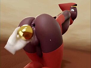 Did you see me pounding this brunette's ass anally in that game-inspired hentai?