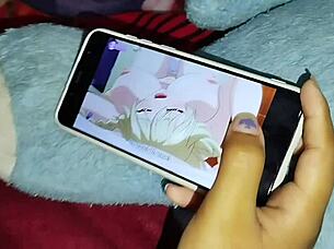 Girlfriend fucks pussy hard with dirty talk