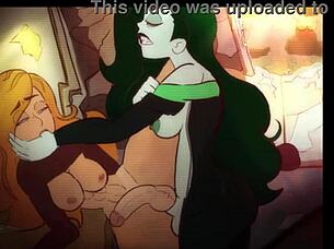 kim possible and shego in wild futa action