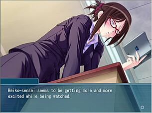 The beautiful teacher in glasses can't disobey my bondage game