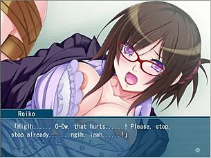 The beautiful teacher in glasses can't disobey my bondage game