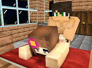 My crush invites me over after school minecraft animation