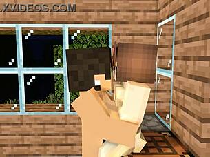 My crush invites me over after school minecraft animation