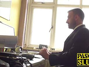 busty sub milf ass destroyed tasting cum