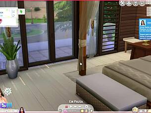 U The Sims 4, pitam komšiju, Hoćeš li da jebeš u krevetu dok se preobučavam?