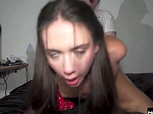 her first threesome had her fucked all night long