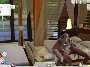 V Sims 4 se ptám souseda: Chceš si prcat v posteli při crossdressingu?