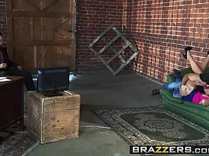 Phoenix Marie as incredible slut teacher in hardcore milf action with big cocks 😈