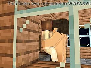 My crush invites me over after school minecraft animation