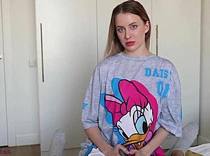 Did you catch your stepson jerking off, young stepmom?