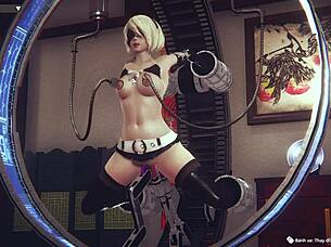 Chatting about anime 2B from Nier Automata